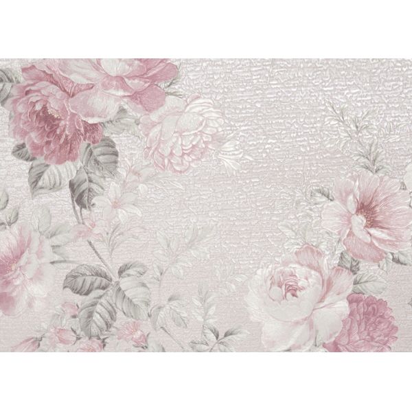 Romantic Light Living Room Wallpaper Soundproof For Home Decoration , SGS Compliant