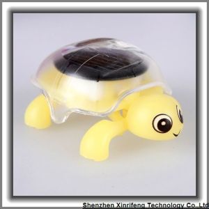 Mini Solar Powered Tortoise Educational Toy Cute Plastic Turtle