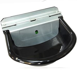 Metal Livestock Water Bowl Enamelled Surface Treatment 2.5L Capacity