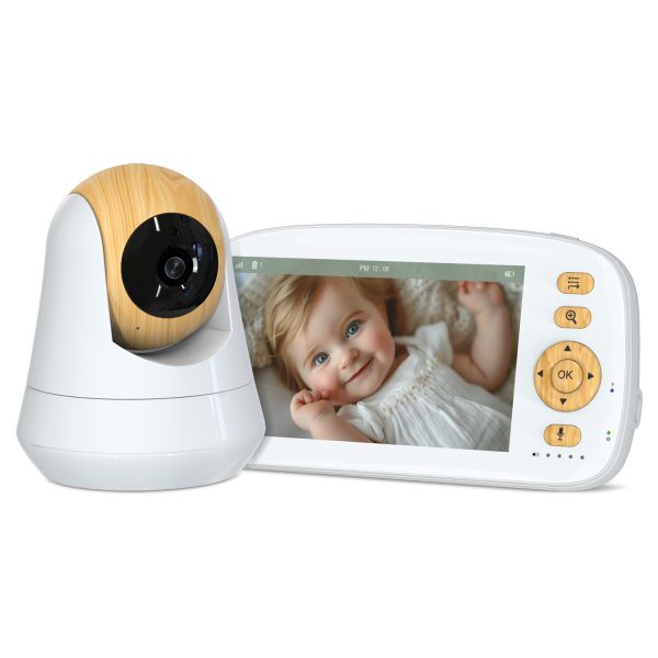 Buy 5 Inch 720P HD Baby Monitor with PTZ Camera and Night Vision at wholesale prices