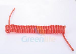 Quality 5mm Safety Tool Custom Coiled Lanyard Without Hardware Red Plastic Rope for sale