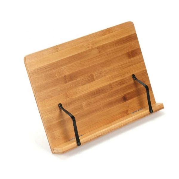 Buy Book Stand Book & Tablet Rest Cookbook Reading Holder with 2 Metal Page Holders Foldable Adjustable Stand Recipe Book Holder at wholesale prices
