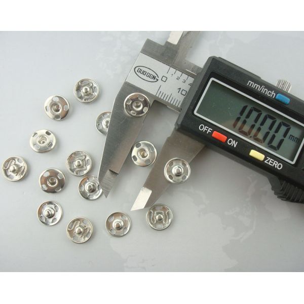 wholesale stainless steel /brass 2parts press stud metal open top big snap button