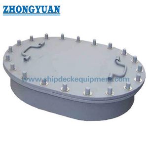 China CB/T 4392 Type AA Oval Multi Bolts Manhole Cover With Raised Coaming Marine Outfitting on sale