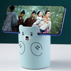 Creative Mobile Phone Cartoon Student Stationery Pen Holder 8x10.5cm