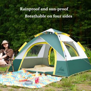 User Friendly Camping Outdoor Tents 3-4 Person Easy Set Up Portable Four Person