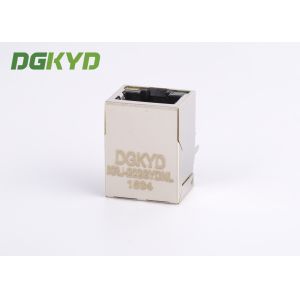 Right Angle Dip Modular Jack 8P8C Rj45 With Transformer Surface Mount