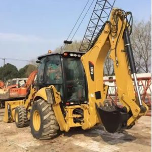 Cat416 Japan Komatsu Used Backhoe Loaders With YUNNEI Engine