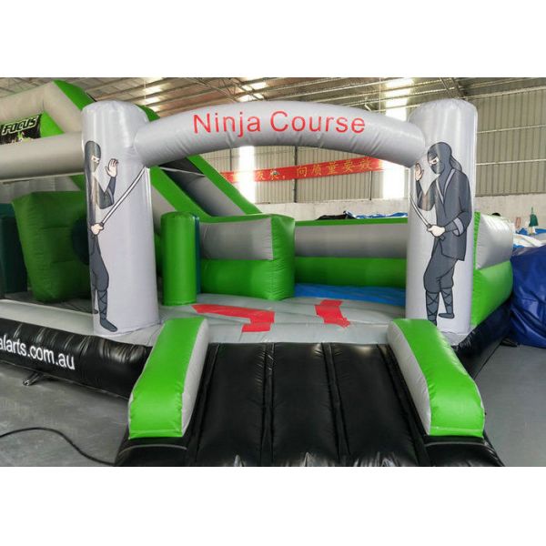 Commericial Tarpaulin Inflatable Obstacle Course Challenge For Kids