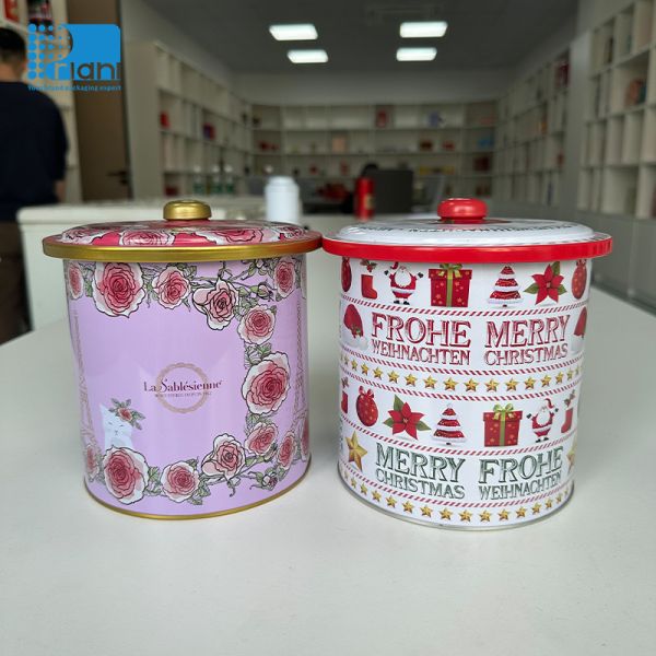 Buy Customed Logo Food Gift Tin Cans With Printing And Easy Open Lids at wholesale prices