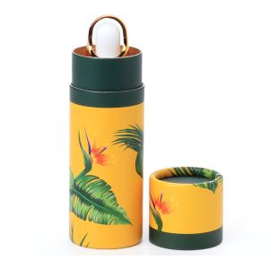 Custom Height 120mm Kraft Paper Push Up Tube Packaging