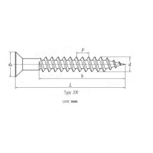 DIN 18182-2 Countersunk Head Double Threaded Drywall Screws