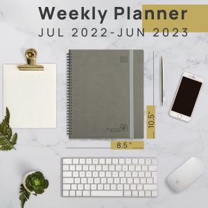 Medium Softcover Spiral Academic Planner July 2023 To June 2023