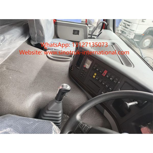 LHD 6×6 10wheels ZZ3257V4357B1R 380HP Red All-drive HOWO Tipper Truck High Horsepower Lowfuel Consumption