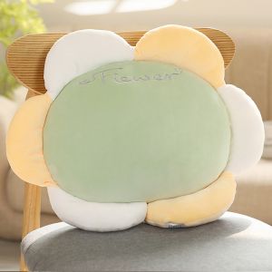 Breathable Non Slip Warm Flower Plush Cushions OEM / ODM