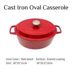 ISO9001 Enameled Cast Iron Skillet Set With Casserole Dutch Oven / Fry Pan