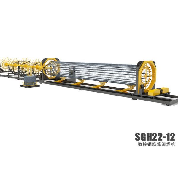 Buy 3-12m CNC Automatic Pile Cage Welding Machine Chain Drive at wholesale prices