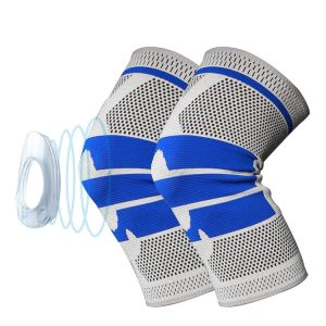 Quality 3D Non Slip Medical Grade Compression Knee Pads Nylon Straps For Volleyball for sale