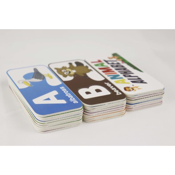 Buy ROHS Paper Jigsaw Puzzle Animal Alphabet Abc Matching Cards at wholesale prices
