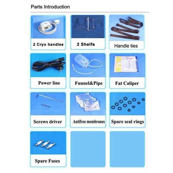 2 Cryo Handles Portable High Quality Cryo Machine for salon use body slimming