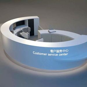 Semi Circle Airport Reception Desk