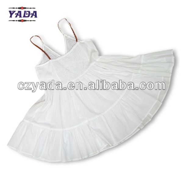 Summer white v-neck sexy skirt China woman ladies dress fat women dresses with shoulder-straps