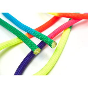 Rainbow Fluorescent Nylon Rope 10mm Polyester Braided High Strength Cord