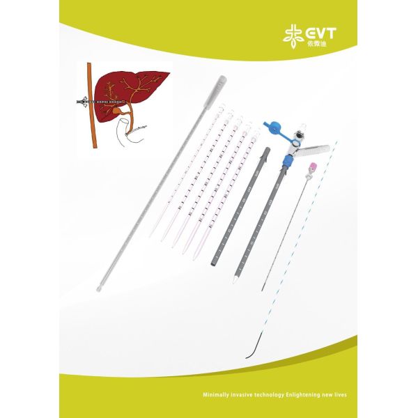 Sequential Dilators PTBD Catheter Set Featuring Access Needle For Smooth
