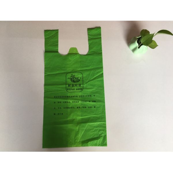 Buy Polythene PBAT Cornstarch Carrier Bags Heat Seal Flexo Printing ROHS Approved at wholesale prices