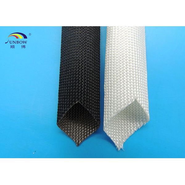 Buy Braided High Temperature Fiberglass Sleeving , Electric Cable Protection Sleeve at wholesale prices