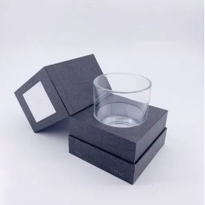 Cardboard Candle Packaging Box Debossing Custom Perfume Boxes