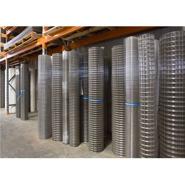 Electro Galvanized Welded Wire Mesh Panels 2mm Gauge 25mm X 25mm Mesh