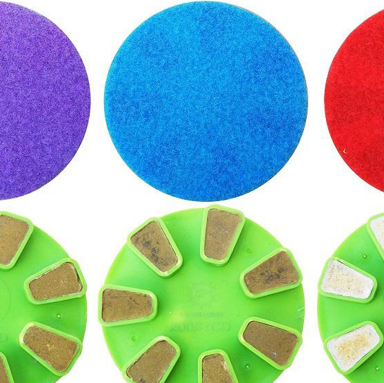 4" Resin Bond Husqvarna diamond grinding Transitional Pads for concrete grinding