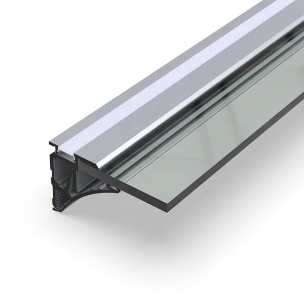 Buy Surface Mounted Plasterboard LED Profile , Silver Extruded Aluminum LED Channel at wholesale prices