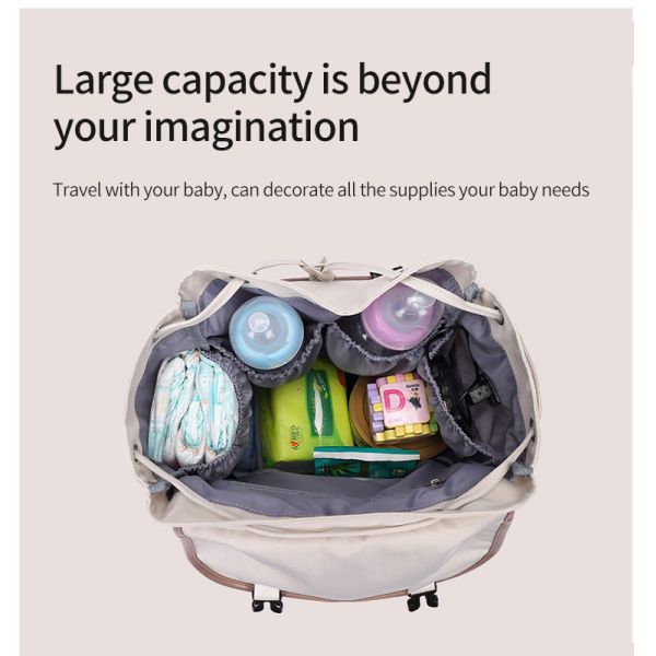 Mother Baby Diaper Bag OEM Customize Multi Function Backpack Waterproof Diaper bag