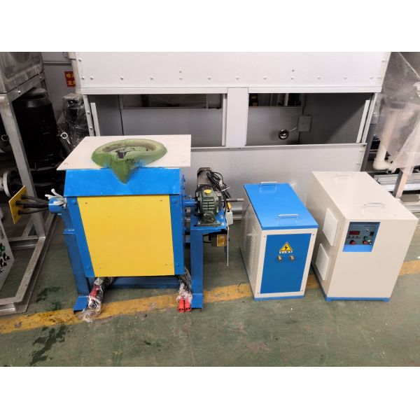 Buy 35KW 30Kg Induction Furnace Melting Cast Iron Stainless Steel Machine Scrap Meltal Melting Furnace at wholesale prices