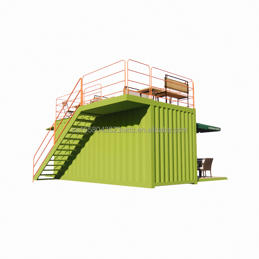 Galvanized Steel Square Tubes 20ft Luxury Container Room for Coffee Shop Guard Room Office Bar and Family Bar Producer