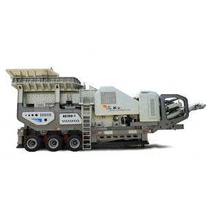 AC Motor Mobile Jaw Crusher , Rock Crushing Machine 100-120t/h For Stone Crusher