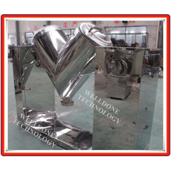 V Shape Industrial Powder Blending Machine Stainless Steel Remote Control