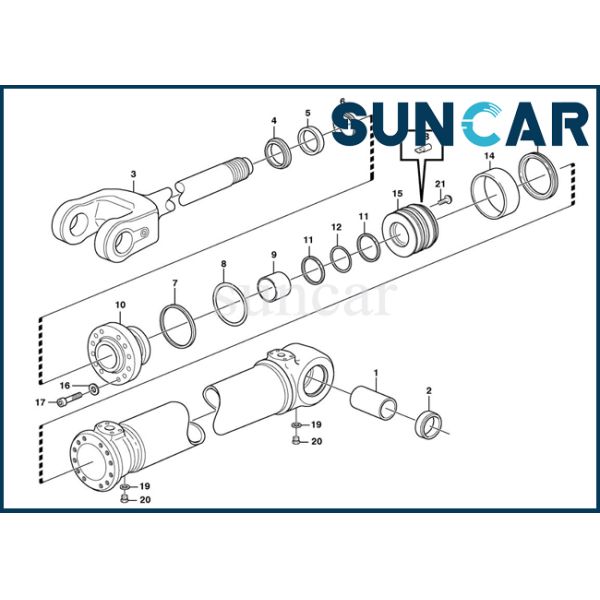Lifting Seal Kits VOE15162235 15162235 Hydraulic Cylinder Repair Seal Kit Fits For SUNCARVO.L.VO L60E L70E