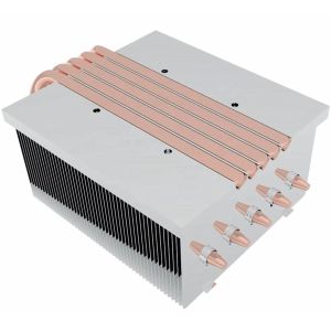 Customized Skived Fin Heat Sink Heat Transfer Copper Screw Mount