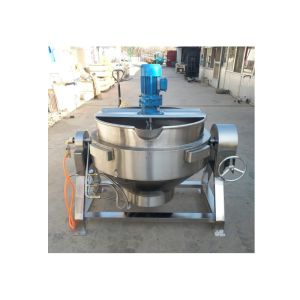 Electric Jackted Kettle Pot With Mixer Stainless Steel Jacketed Cooking Pot For