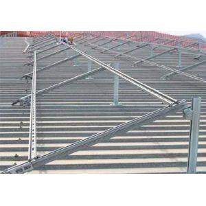 1MW Pv Ground Racking Solar Panel Mounting Racking System With Galvanization