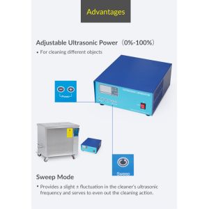 SUS304 High Efficiency 53L GT Sonic Industrial Stainless Steel Ultrasonic