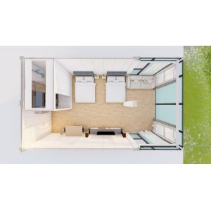 Electricity Pre Wired Expandable Container House with Lighting And Circuit