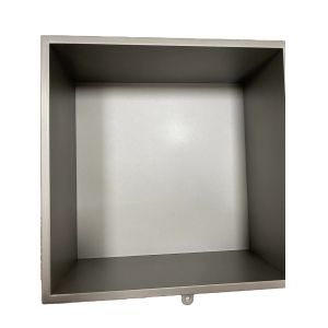 Square Tile Occasion Glossy Stainless Steel Alcove Recessed Cabinet Finished