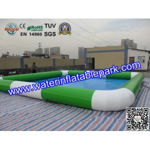 Quality Amusement Park Square Inflatable Water Pool Facilities 7m x 7m for sale