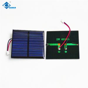 Quality Mini Semi-filexable Solar Charger ZW-6565 High Efficiency Poly Epoxy Resin Solar Panel 5V 0.58W for sale