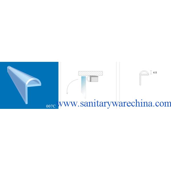 Sealing Strips/waterproof strips/shower door seals/PVC Seal 007C
