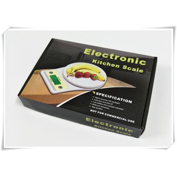Ultra Slim Design Electronic Kitchen Scales With No Screws On Surface
